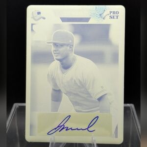 2021 Leaf Pro Set Metal Yellow Printing Plate Jose Miranda RC Auto (1/1) XRC